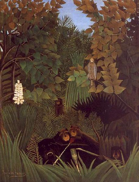 Henri Rousseau The Monkeys Germany oil painting art